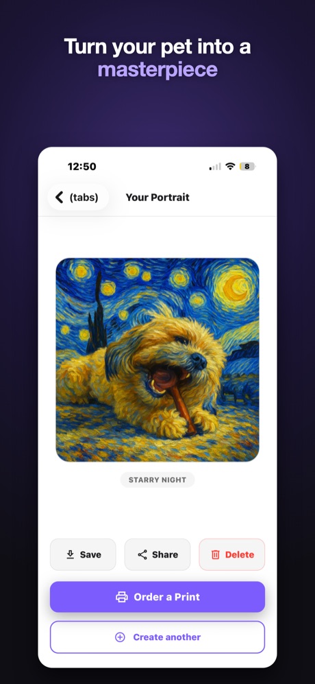 SplootPrint — Turn your pet into a masterpiece