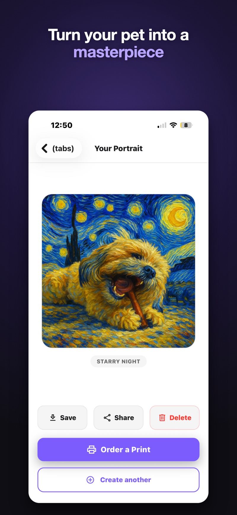 SplootPrint — turn your pet into a masterpiece